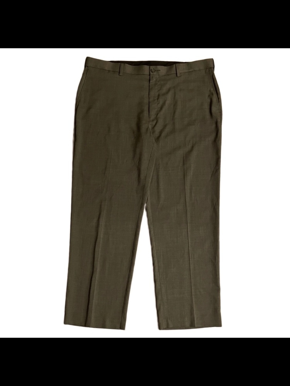 Savane 42x30 Comfort Expandable Flex Elastic Waist Men Stretch Poly Dress Pants